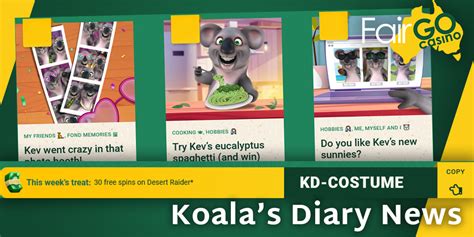 Fair go koala diary  Dive down to this underwater expedition and spin for scale-breaking prizes on 25-paylines